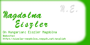 magdolna eiszler business card